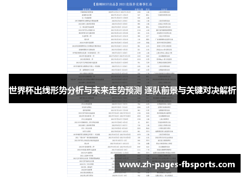世界杯出线形势分析与未来走势预测 逐队前景与关键对决解析 世界杯出线形势分析与未来走势预测 逐队前景与关键对决解析